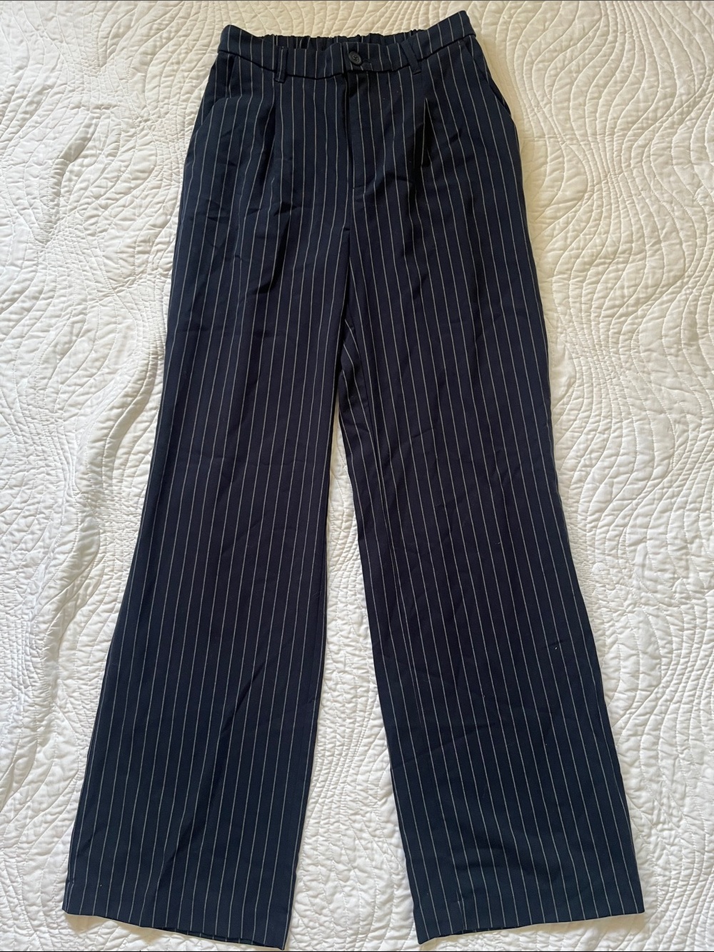 Casual Pinstripe Trousers